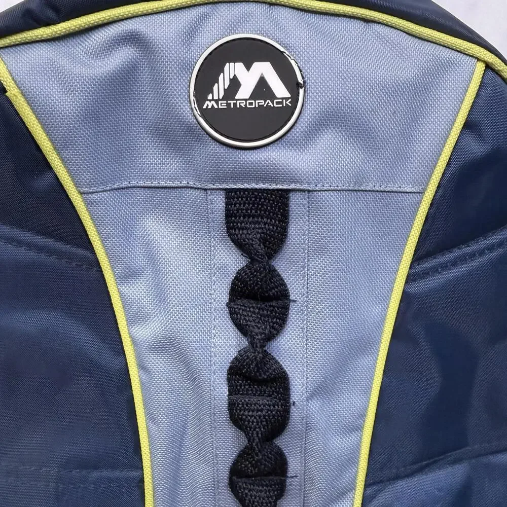 Metropack‎ Blue and Gray Backpack with Front Pocket